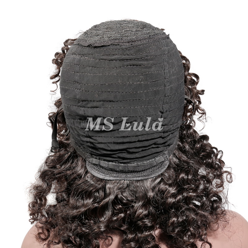 Human Hair Deep Wave Machine-made Bob Wig with Bangs - 图片 7
